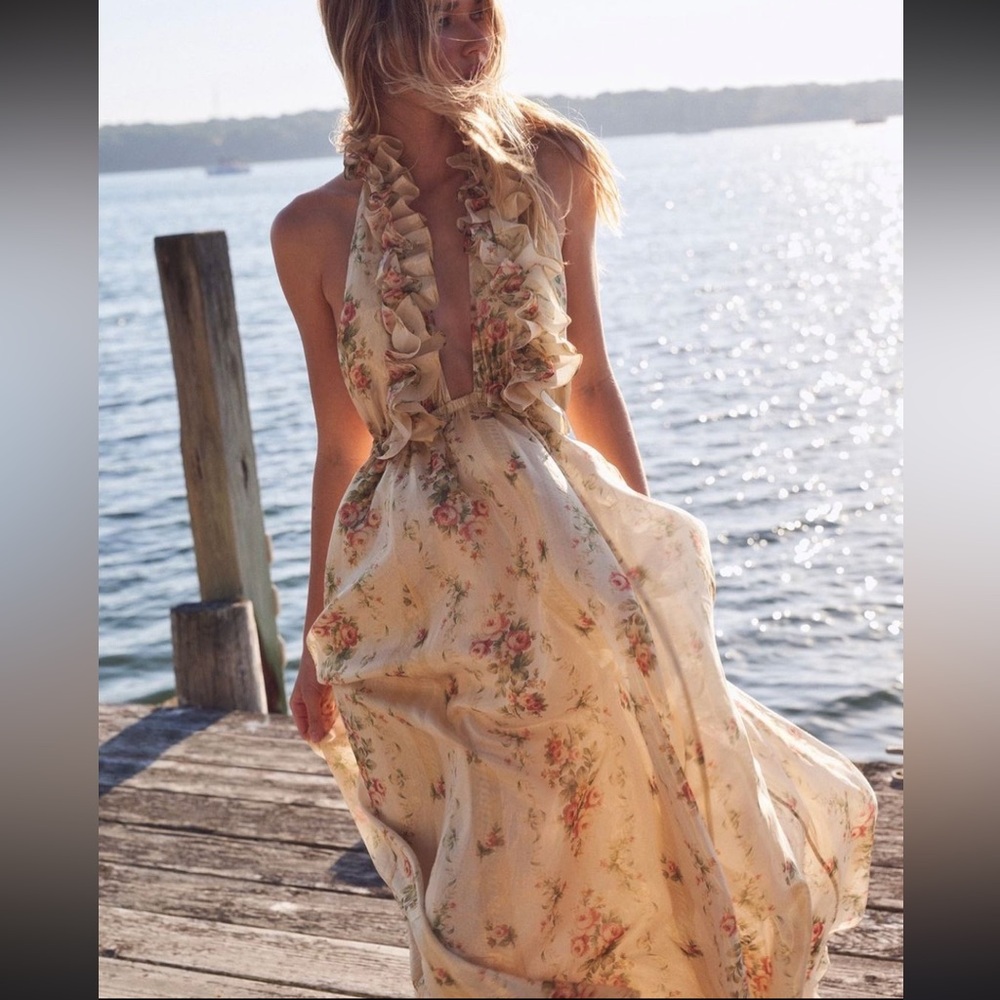 LOVESHACKFANCY STATEMENT DRESS - Picture 2 of 4